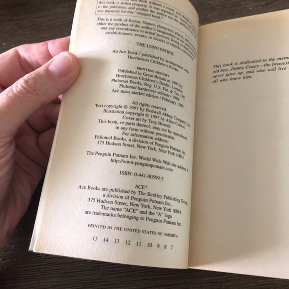 The Long Patrol (A Novel of Redwall) by: Brain Jacques paperback book - Picture 2 of 5